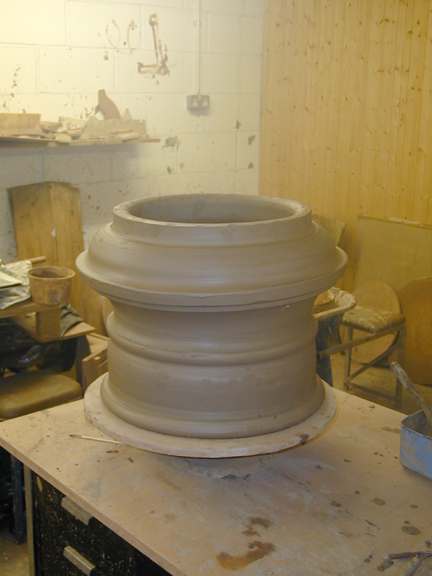 Erotic Fairy Chimney Pot being built: This is the start of the top, 