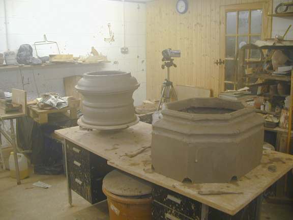 Erotic Fairy Chimney Pot being built, See, I've got 2 things built