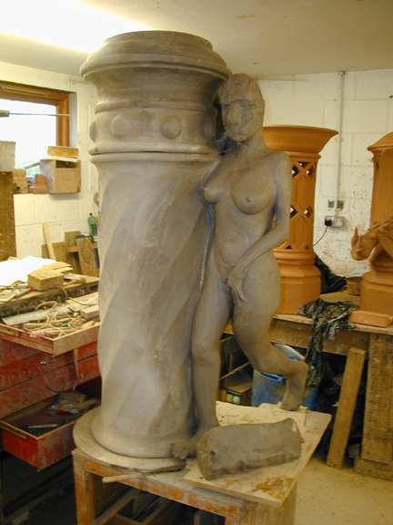 Erotic Fairy Chimney Pot being built, 