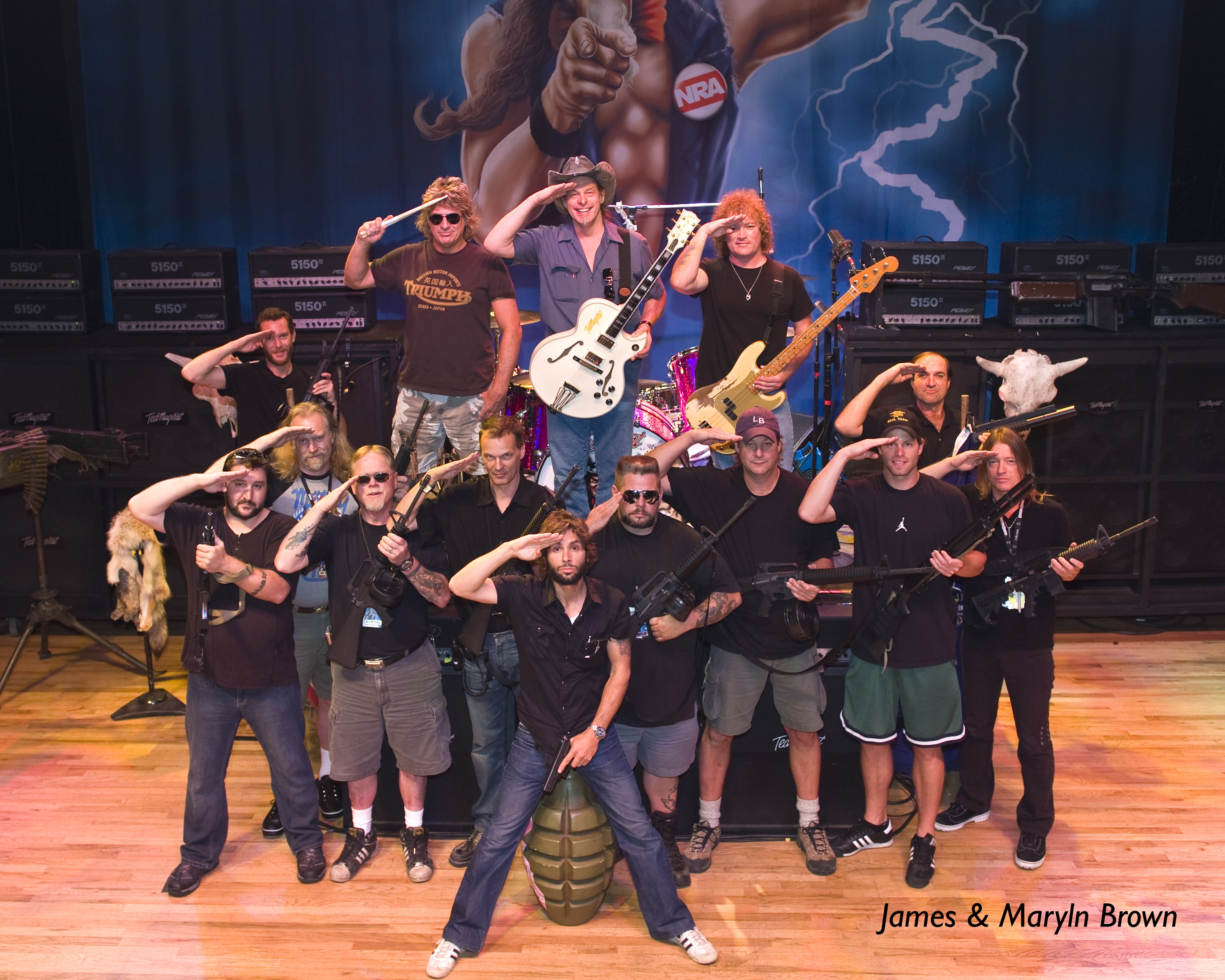 Photo of John Schlick - Concert Lighting Designer, as part of the 2008 Ted Nugent tour.